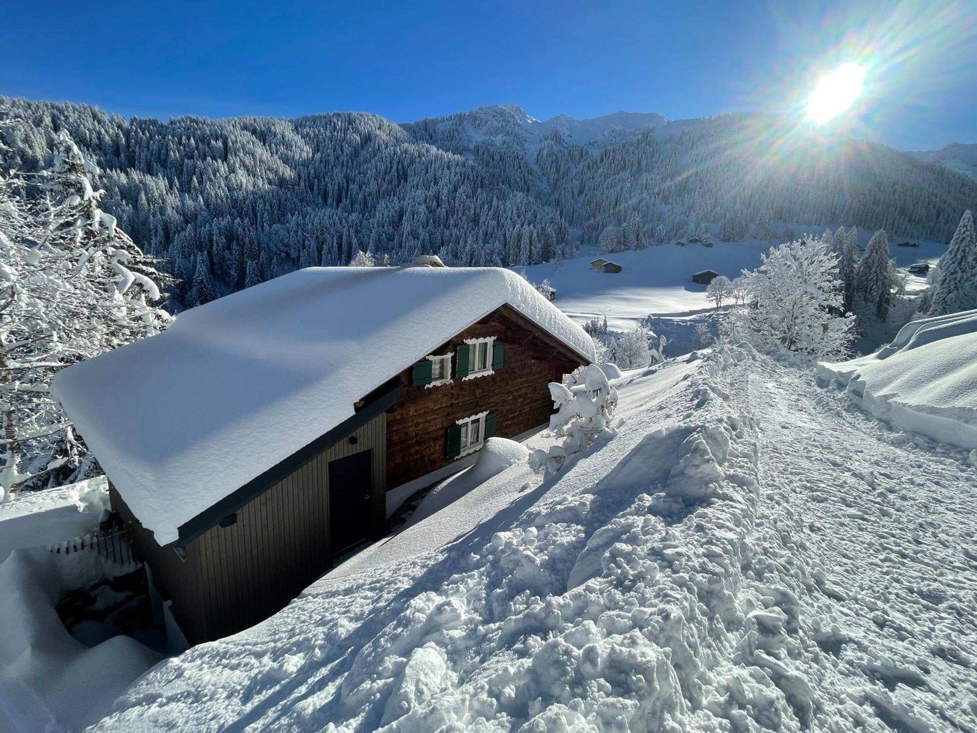 Alpenchalet Piz Huesli Tschagguns Bagian luar foto